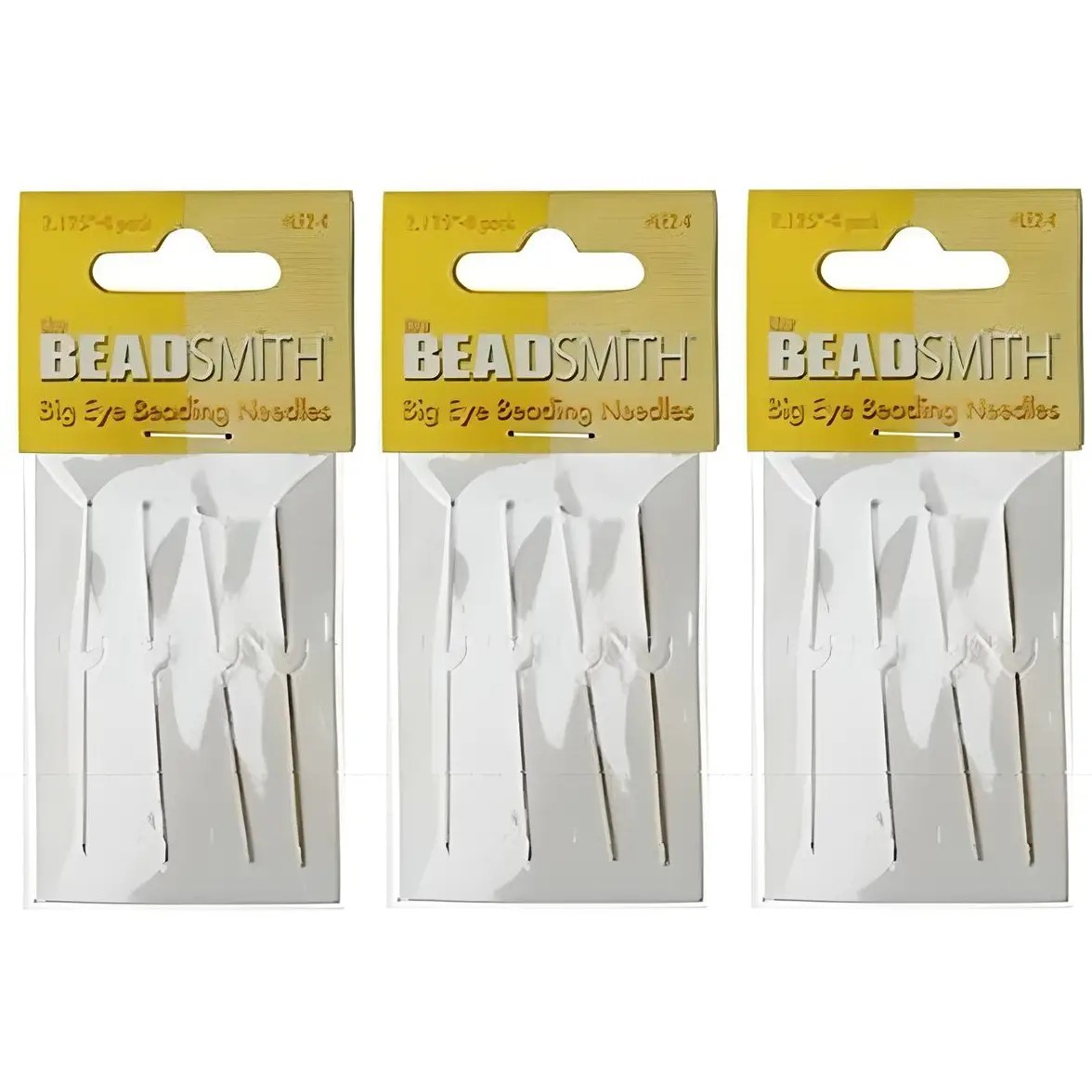 Big Eye Needles 2.125" - 3 Packs of 4 Needles Total 12 Needles